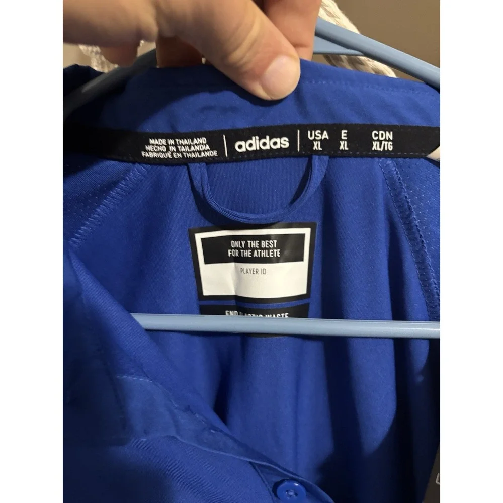adidas NCAA Royal Kansas Jayhawks Under the Lights New W/tags AEROREADY‎ Polo XL